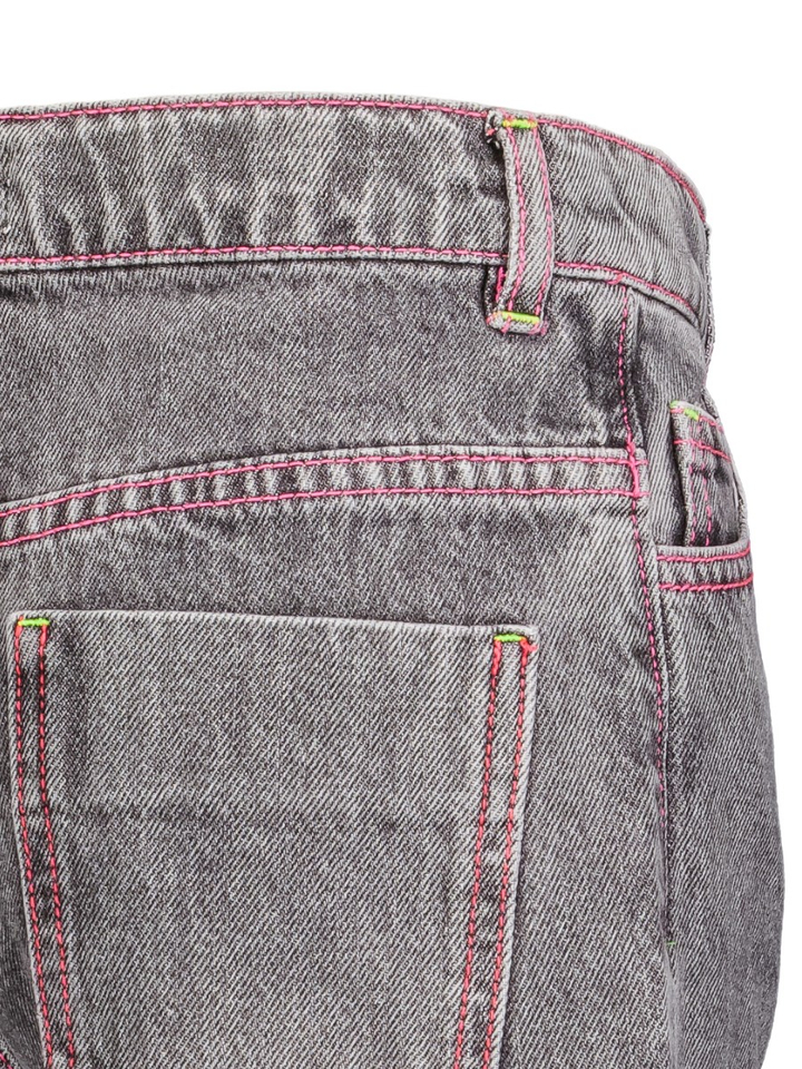 Grijze jeans met roze stikking en detail aan de voorzak Billieblush