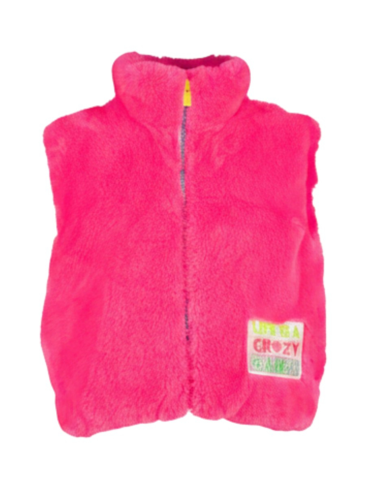 Fluoroze fluffy bodywarmer Billieblush
