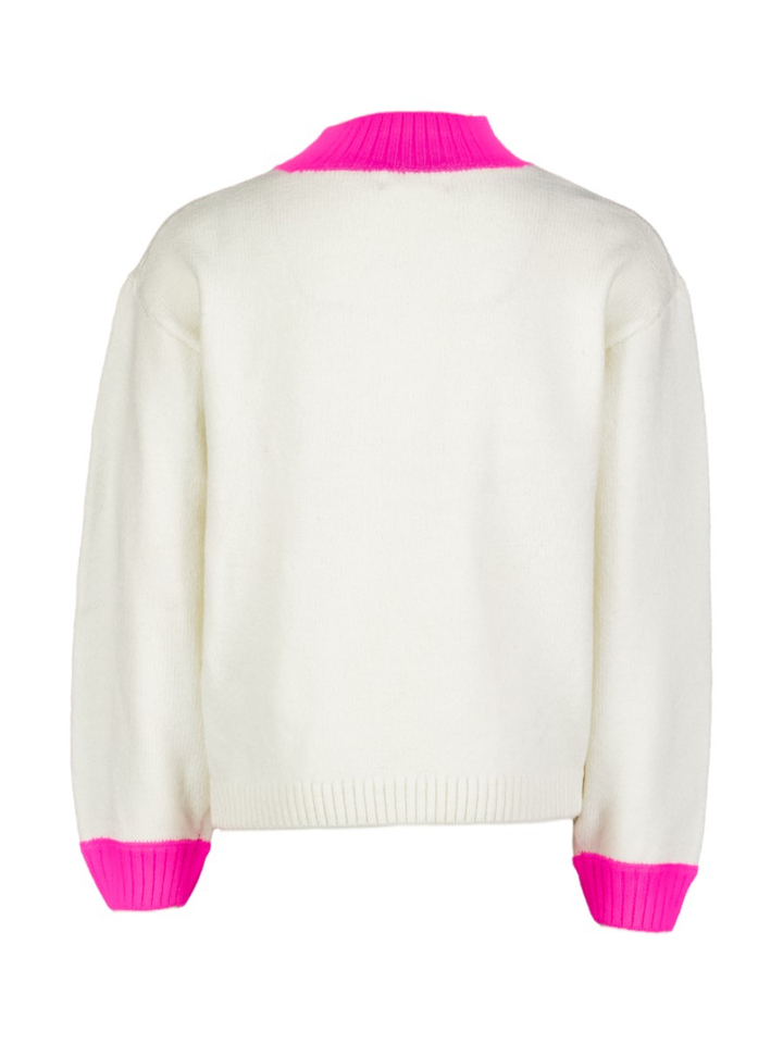 Witte trui met gekleurd detail Billieblush