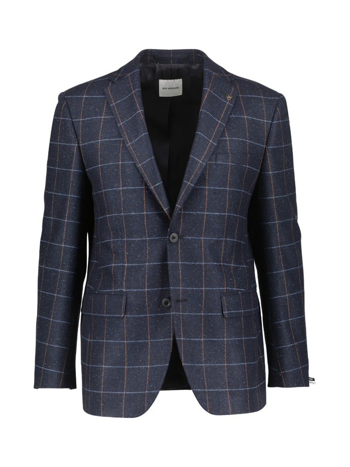 Donkerblauwe geruiten blazer Sakkos Roy Robson