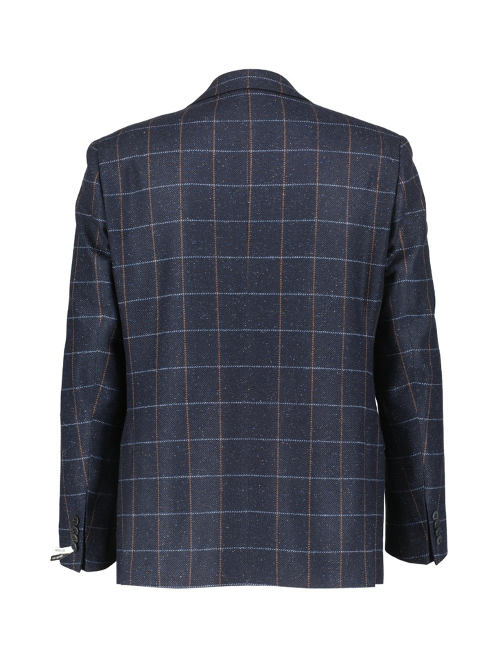 Donkerblauwe geruiten blazer Sakkos Roy Robson