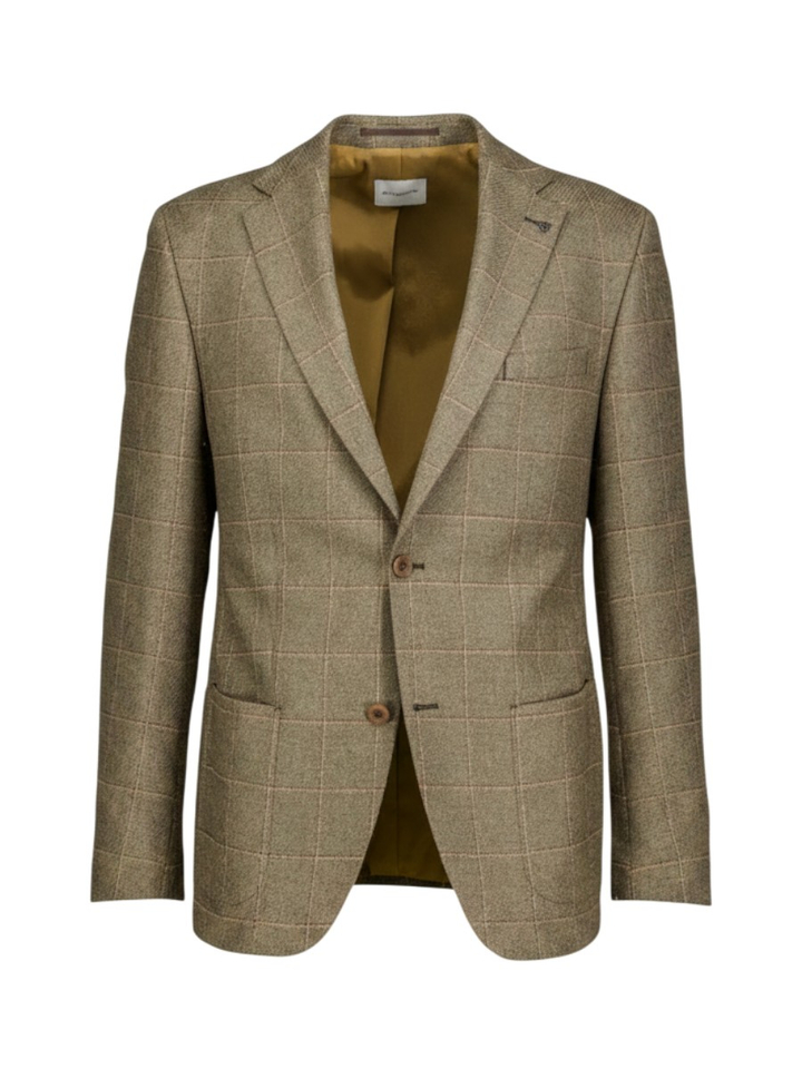 Groene blazer met fijne ruit Roy Robson