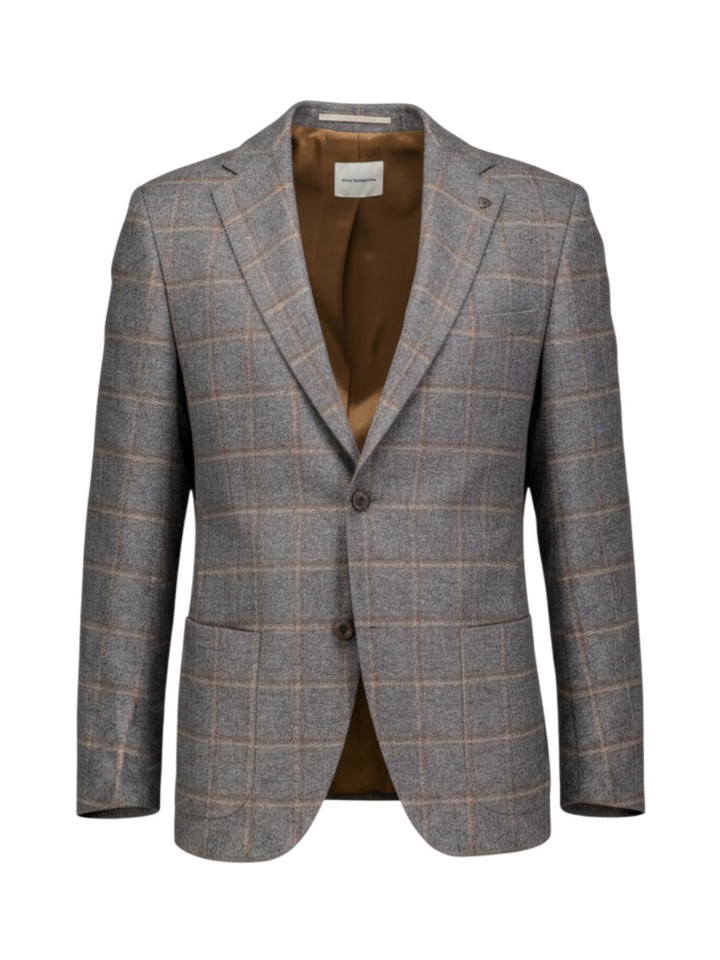 Grijze geruite blazer Regular Fit Roy Robson