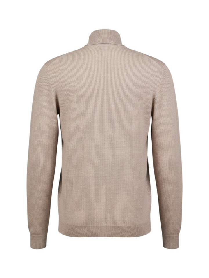 Beige trui met rolkraag Roy Robson
