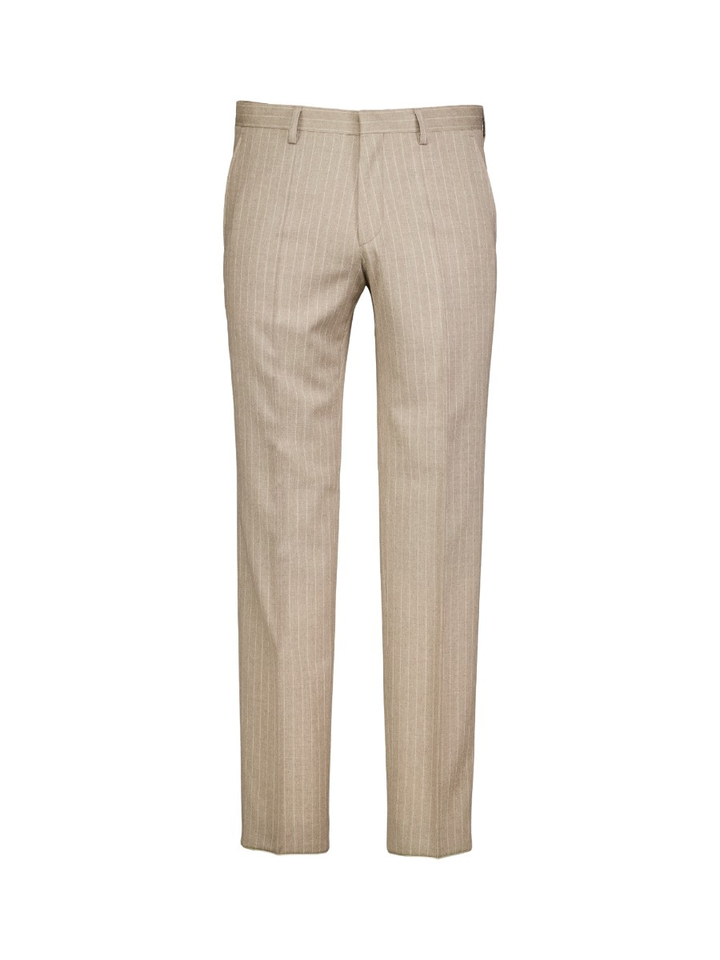 Beige gestreepte kostuumbroek Baukasten Roy Robson