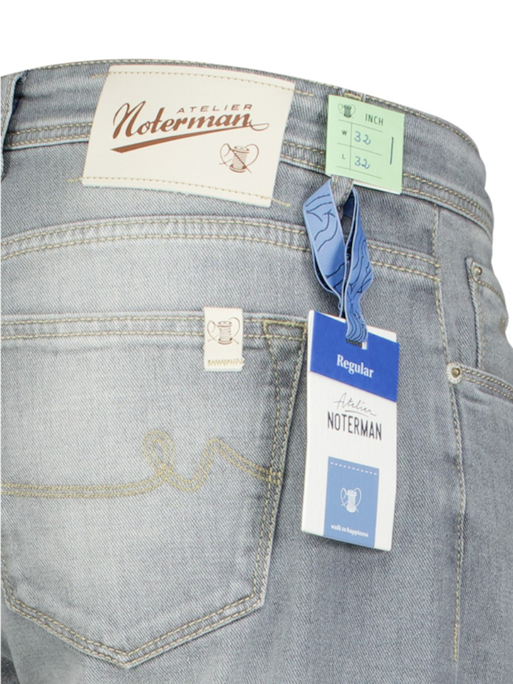 Grijze straight jeans Atelier Noterman