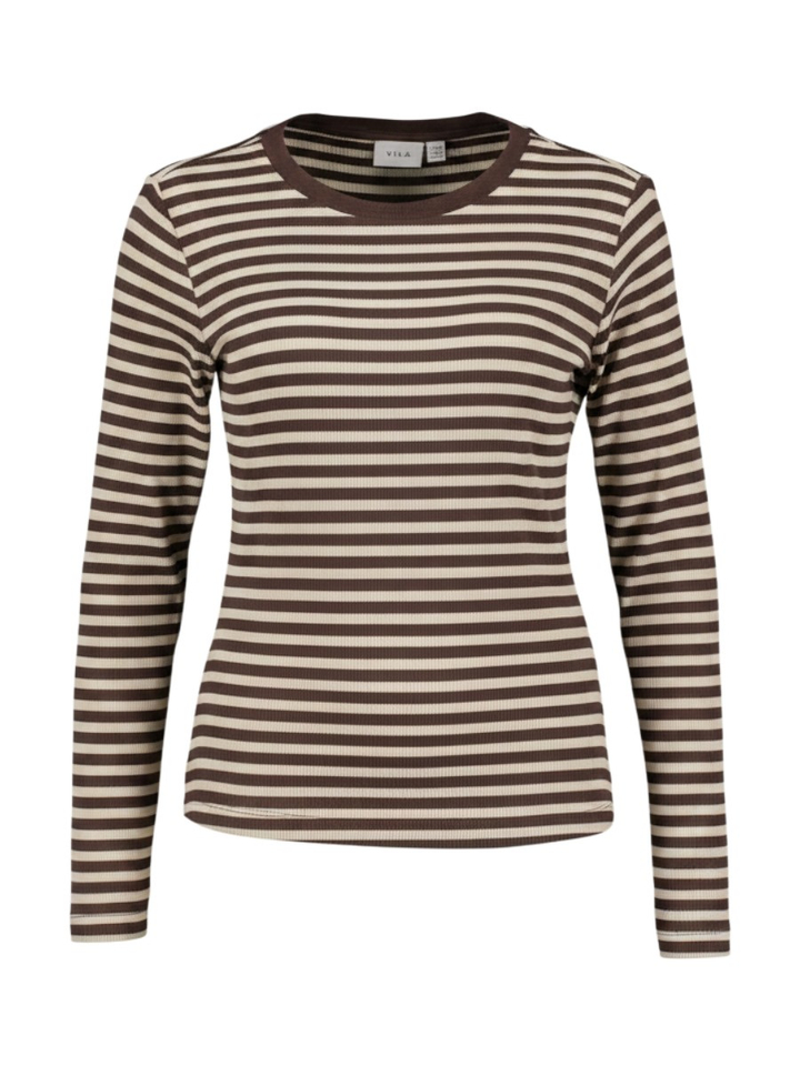Beige gestreepte trui Viavera Vila