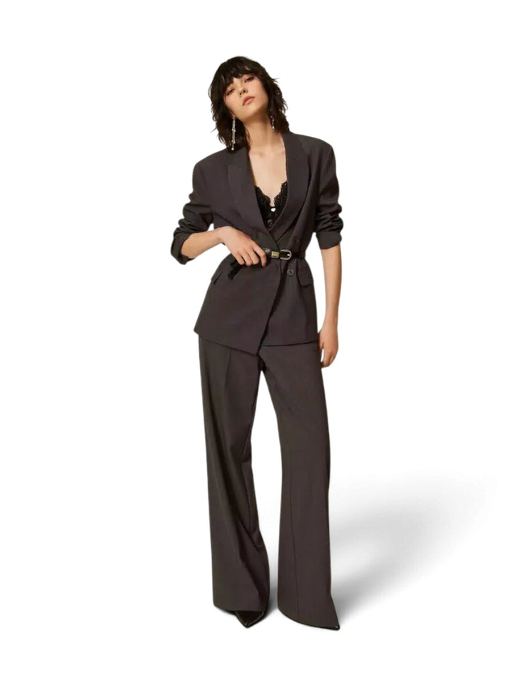 Zwarte oversized blazer Twinset 