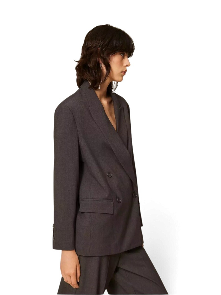 Zwarte oversized blazer Twinset 