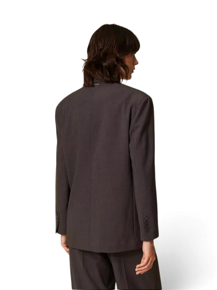 Zwarte oversized blazer Twinset
