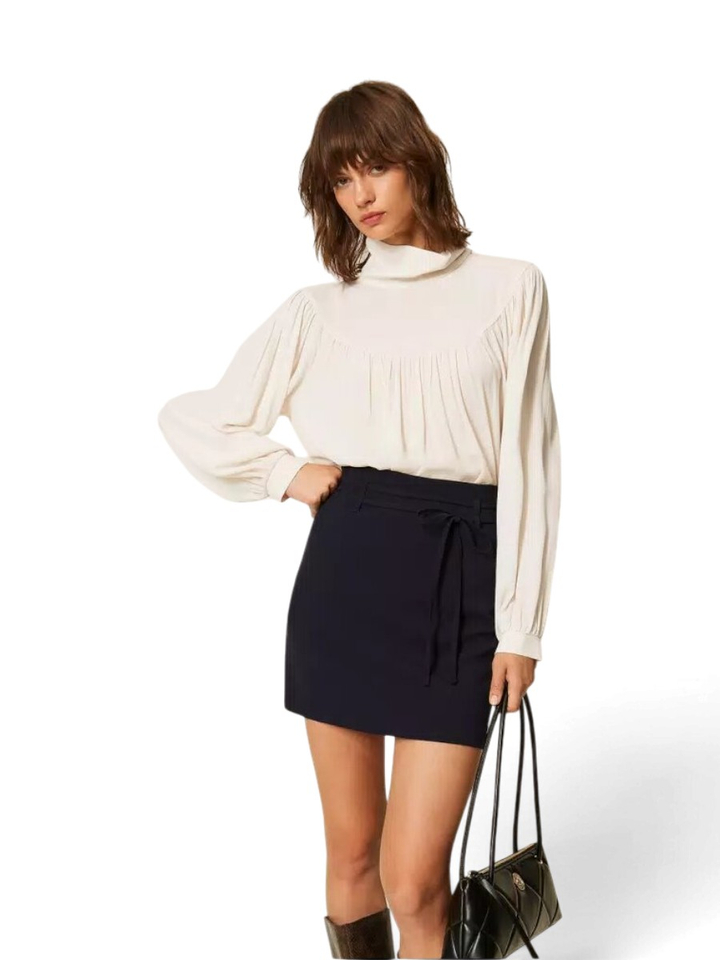 Donkerblauwe korte rok Twinset
