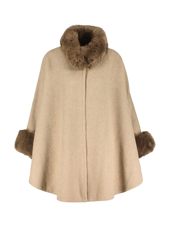 Taupe poncho Twinset