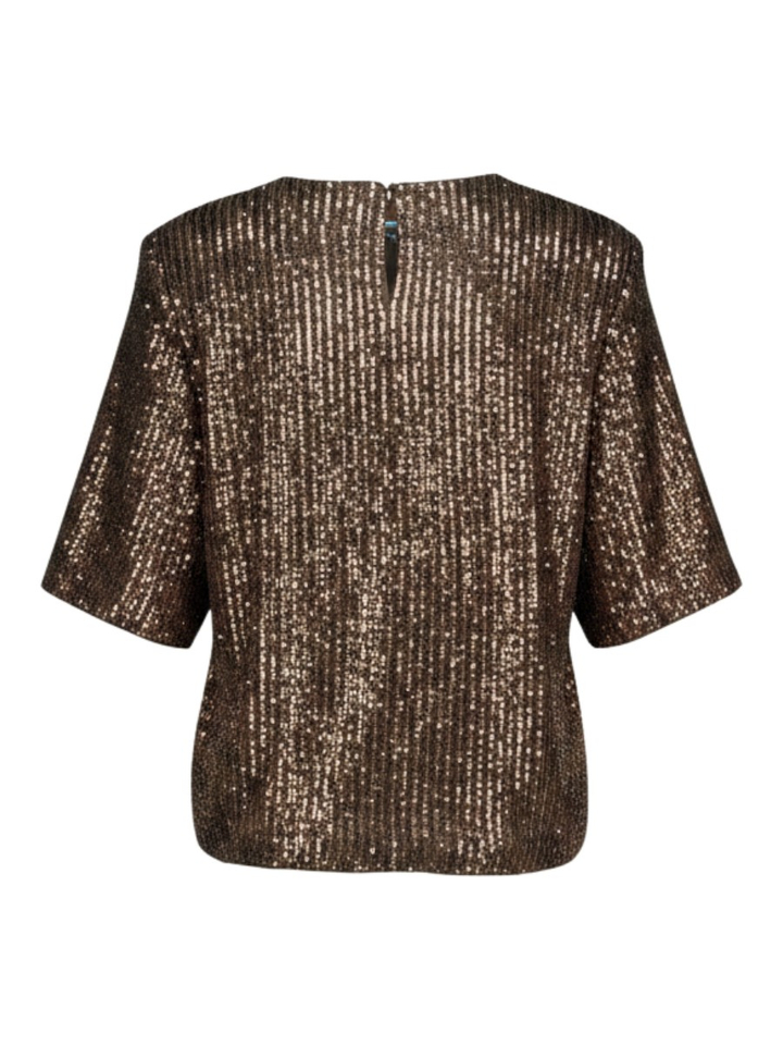 Bruine glitter blouse Twinset
