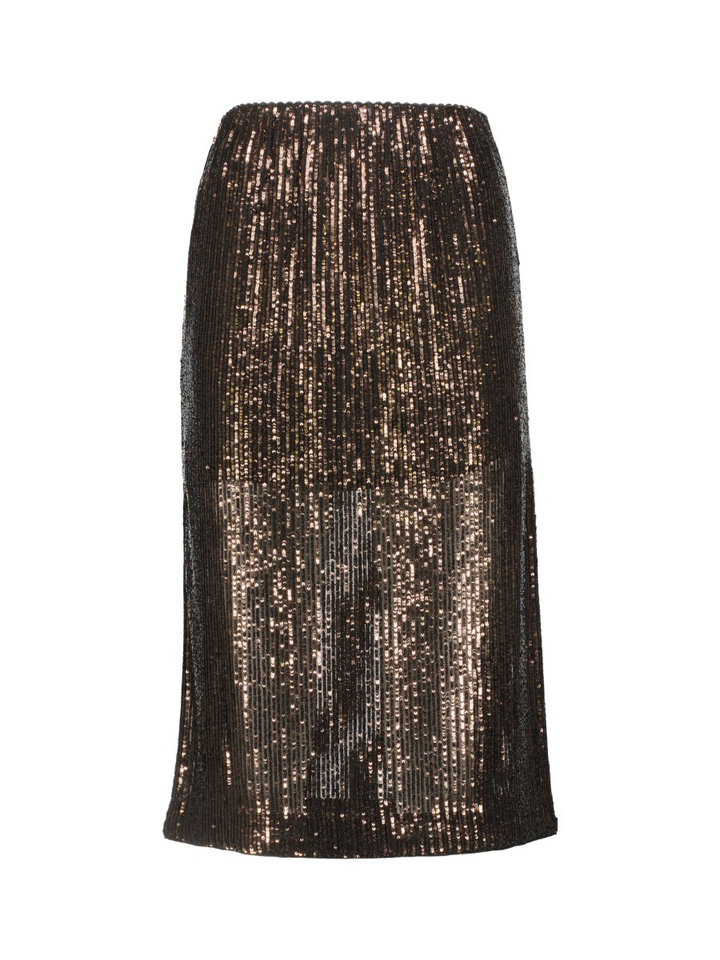 Bruine glitterrok Twinset