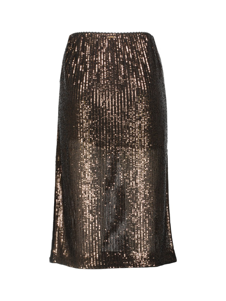 Bruine glitterrok Twinset