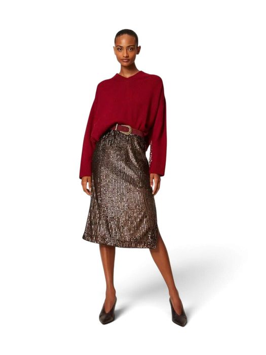 Bruine glitterrok Twinset