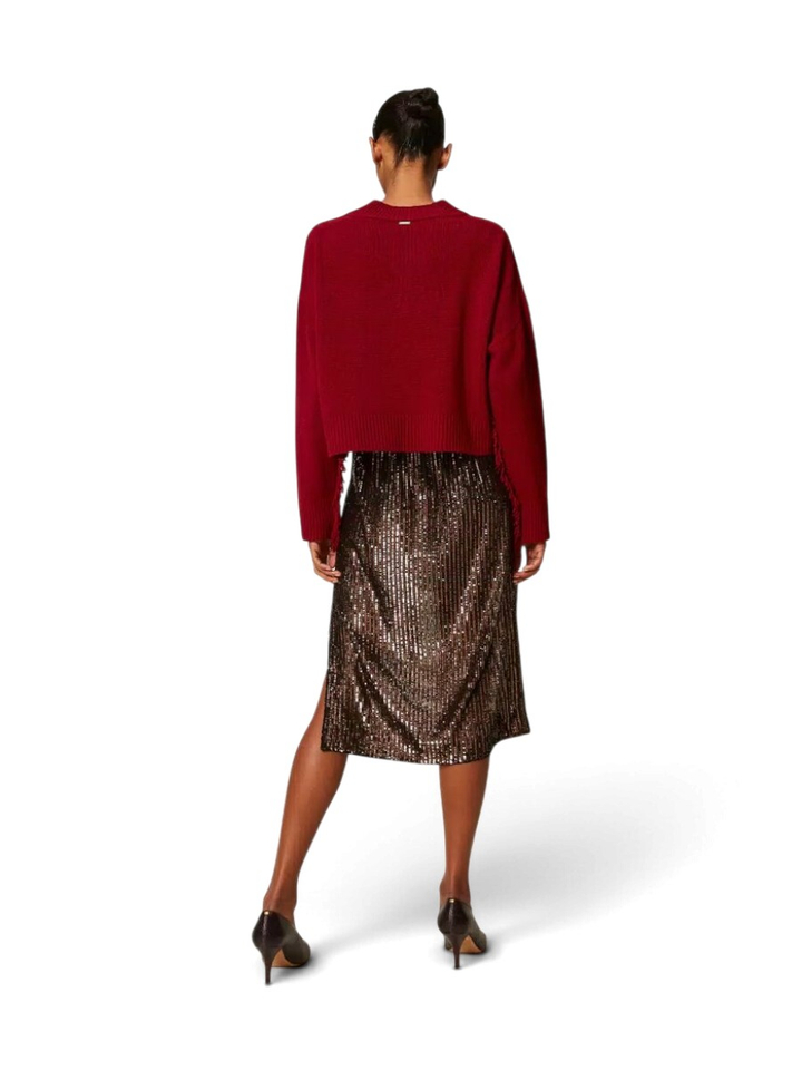 Bruine glitterrok Twinset