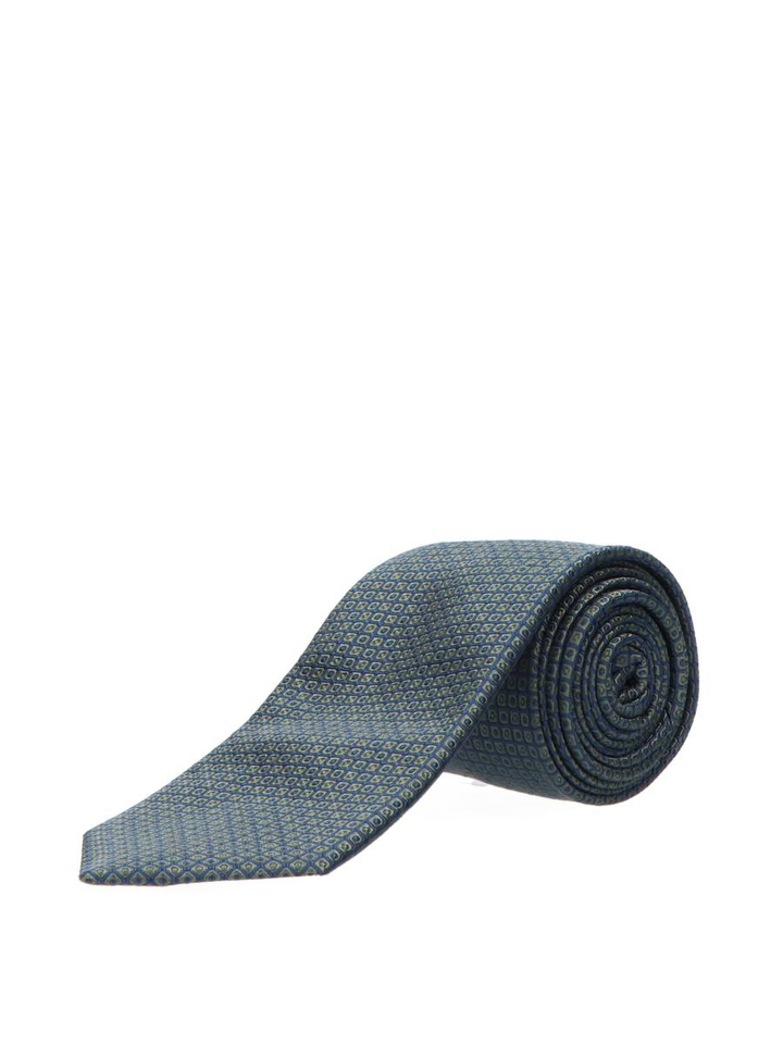 Groene stropdas met details Profuomo