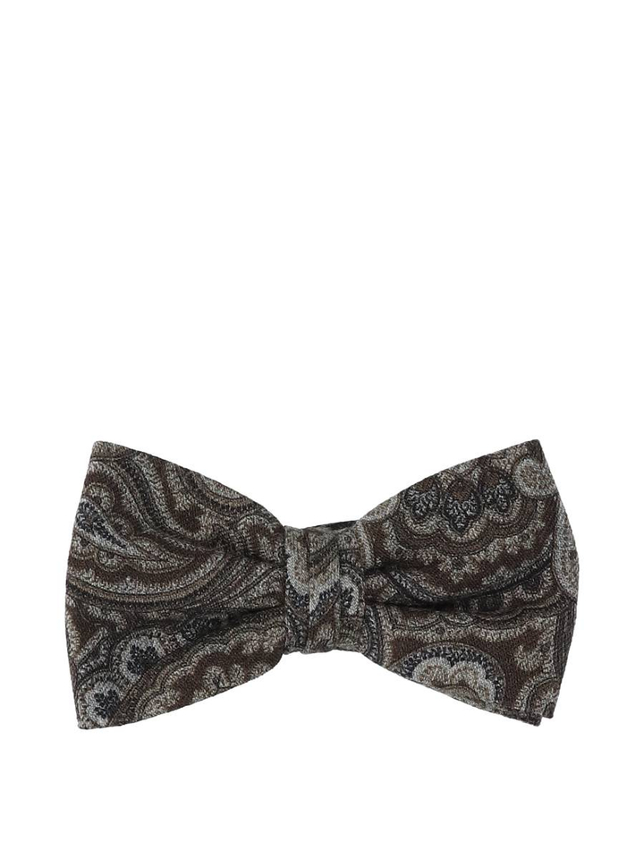 Bruine vlinderstrik met details Profuomo 