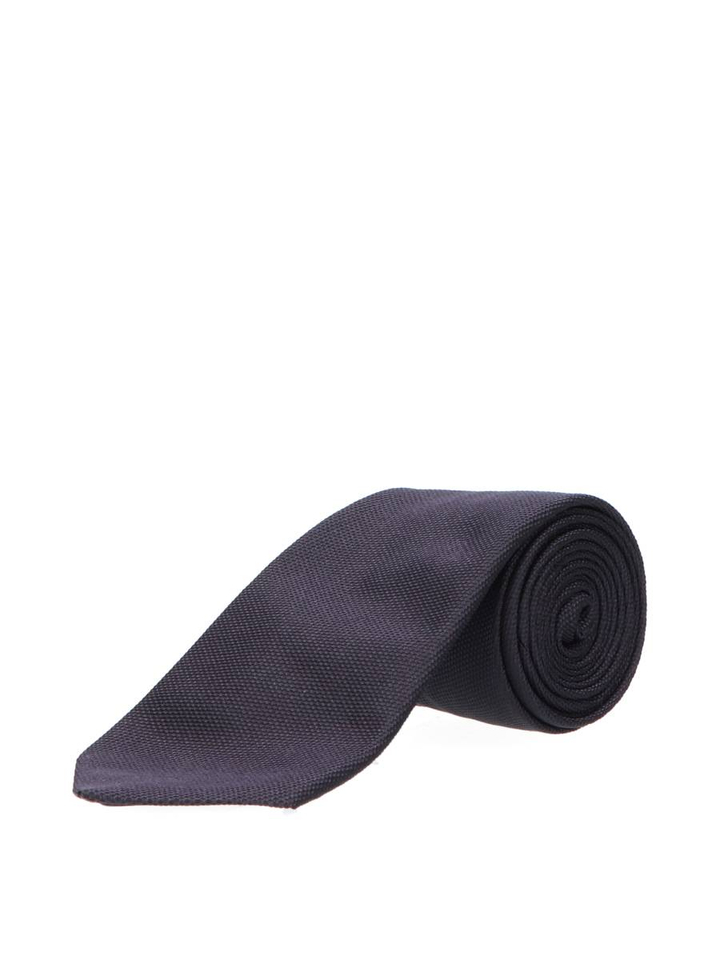 Donkerblauwe stropdas Hugo Boss