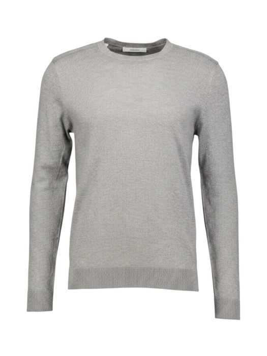 Grijze sweater met ronde hals Selected