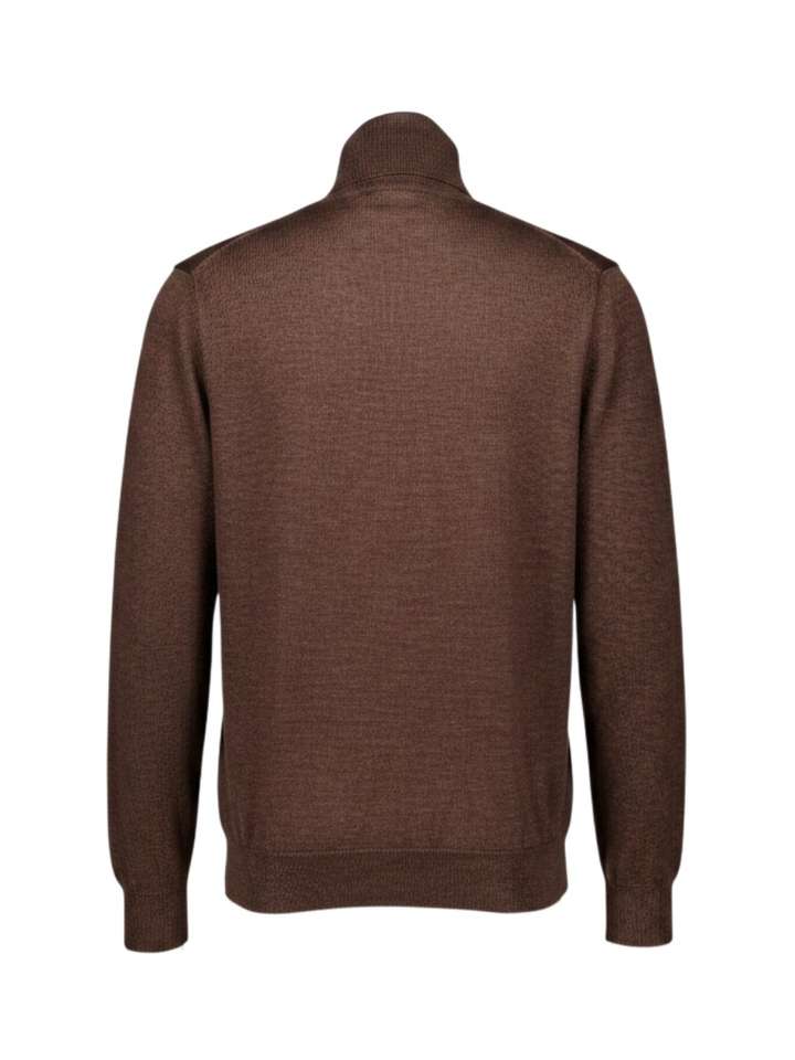 Bruine pull met rolkraag Altobello