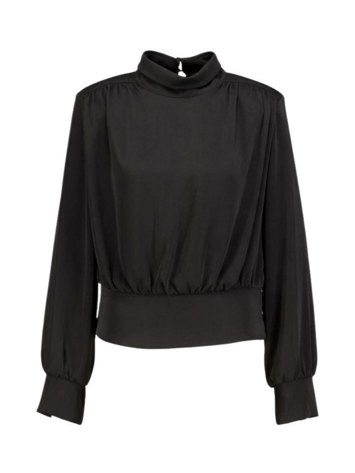 Zwarte elegante blouse Rinascimento