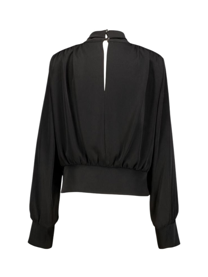 Zwarte elegante blouse Rinascimento
