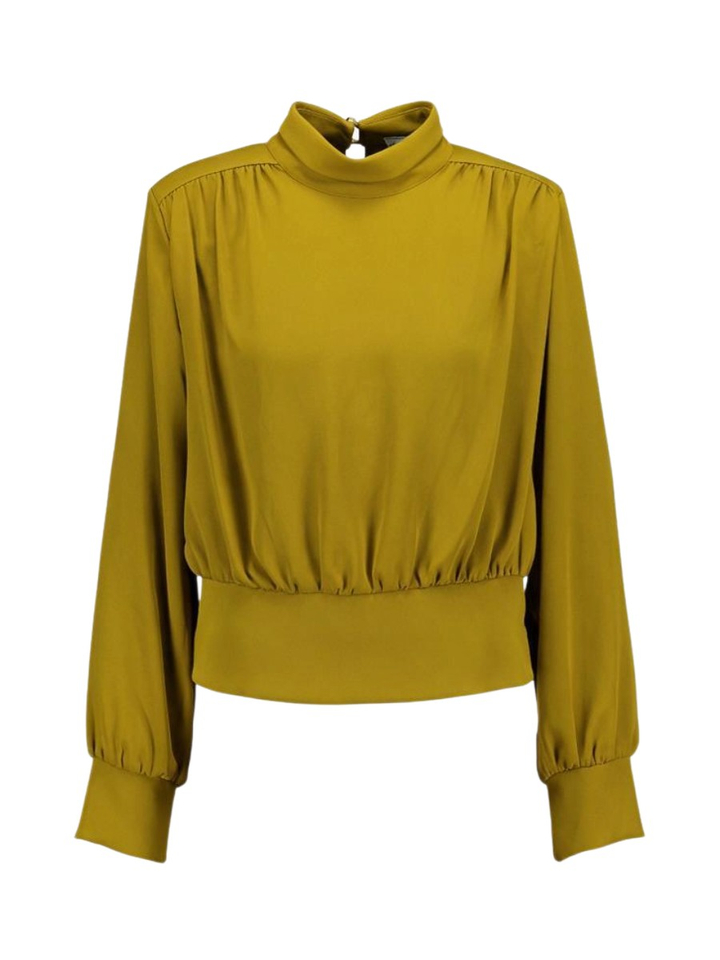 Groene geklede blouse Rinascimento