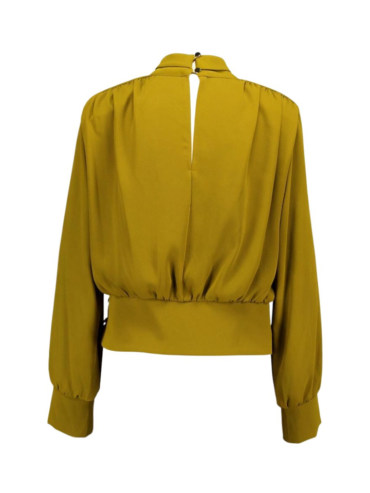 Groene geklede blouse Rinascimento