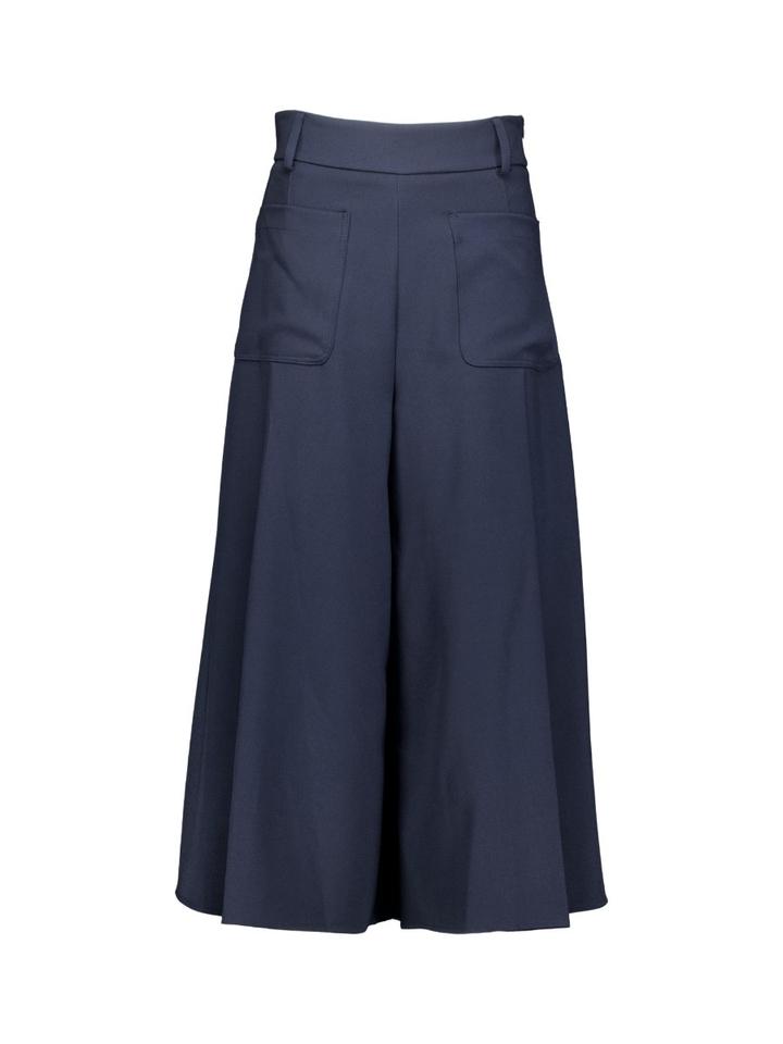 Donkerblauwe geklede broek Rinascimento
