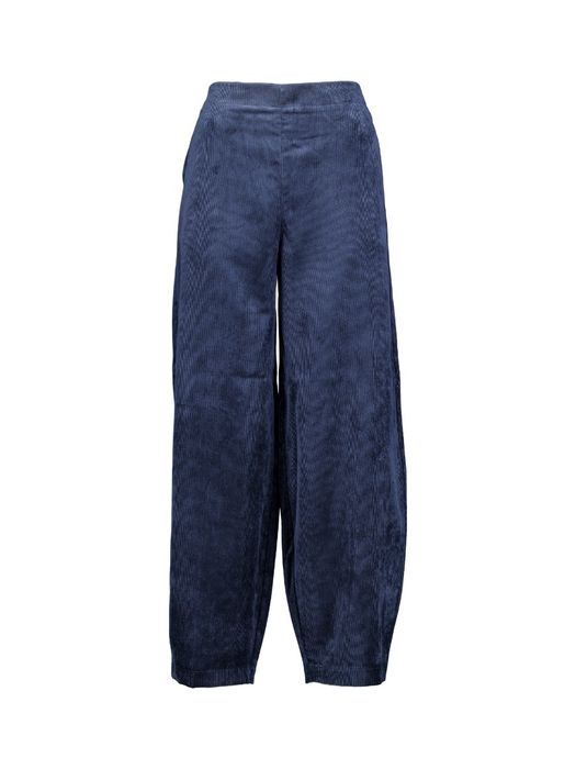 Donkerblauwe ribfluwelen broek Vicourdie Vila