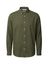 Vetiver melange katoenen hemd (regular fit) met lange mouwen Selected 