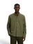 Vetiver melange katoenen hemd (regular fit) met lange mouwen Selected 