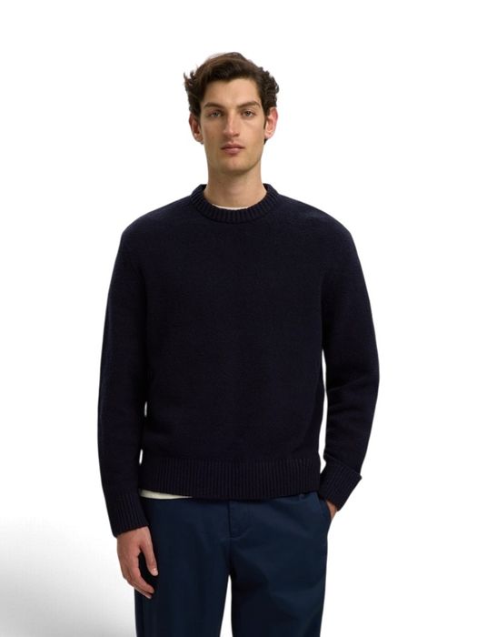 Blauwe casual trui Selected