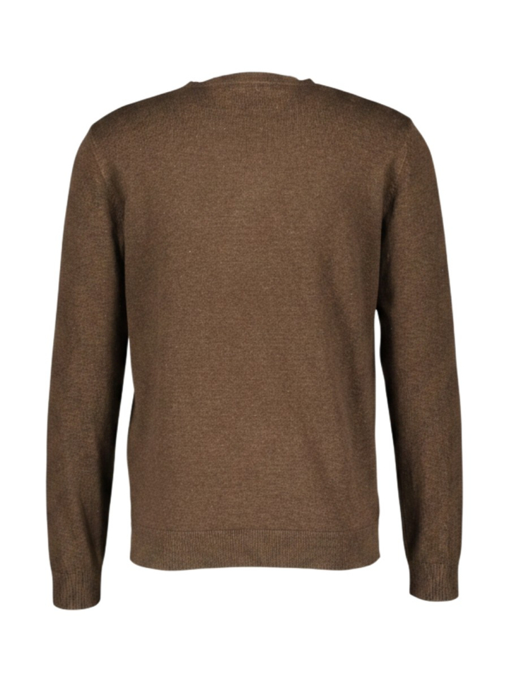 Donkerbruine casual trui Selected