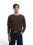 Donkerbruine casual trui Selected 