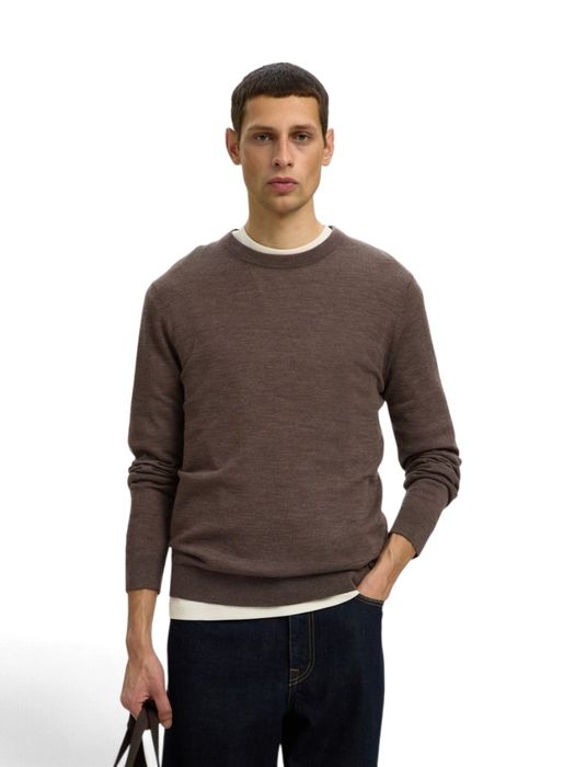 Bruine casual trui Selected
