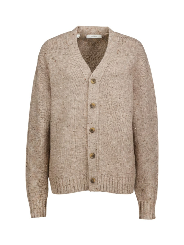 Beige wollen gilet Selected