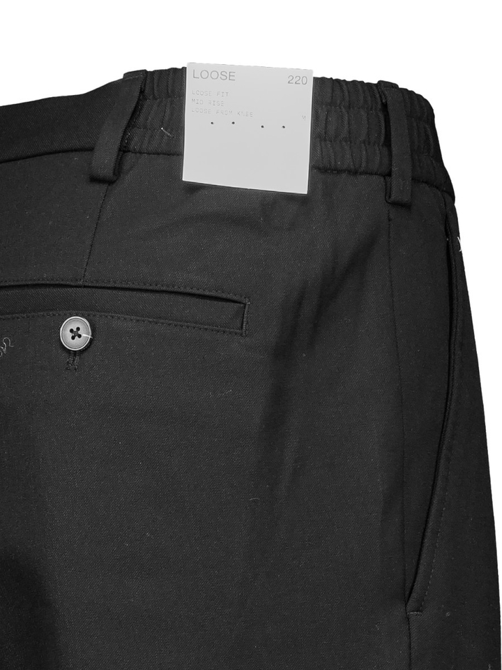 Zwarte geklede broek loose fit Selected