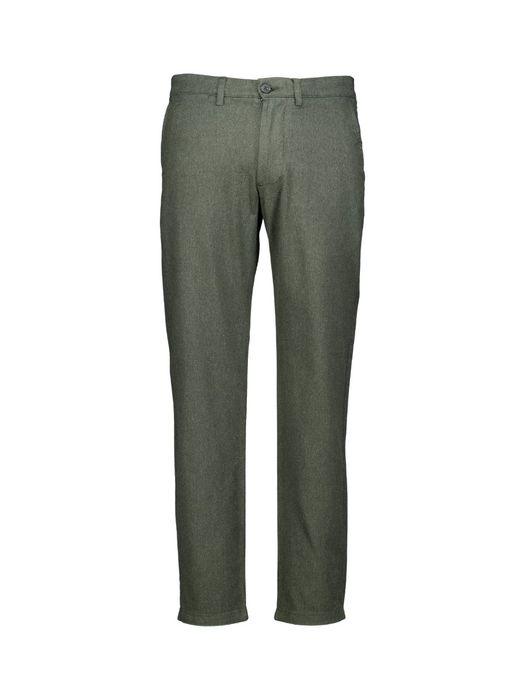 Forest groene katoenen broek Selected