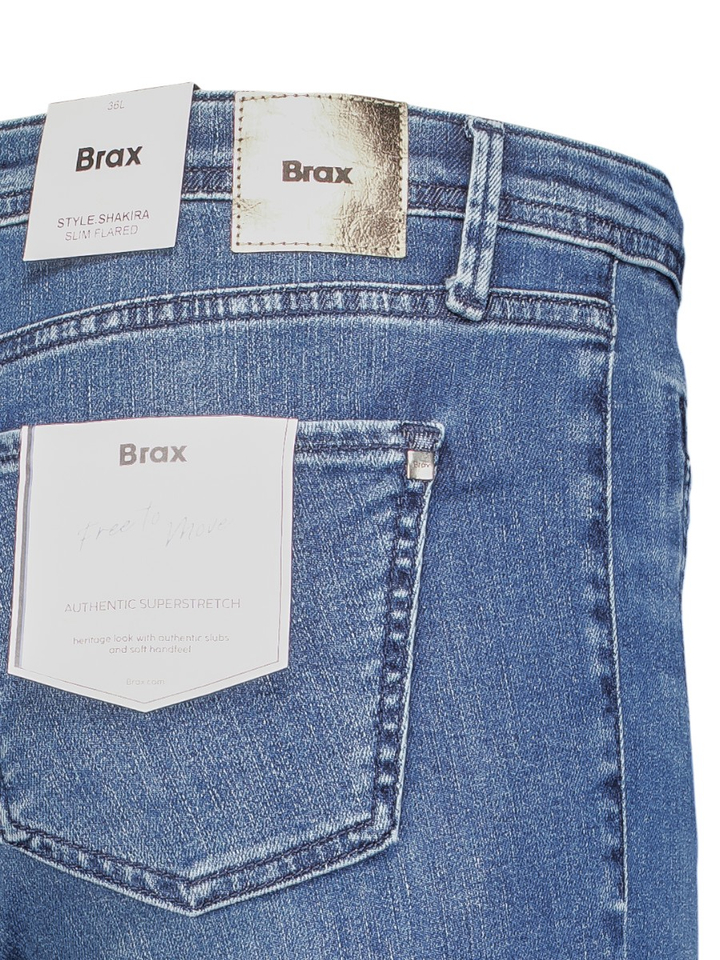 Blauwe slim flared jeans Brax