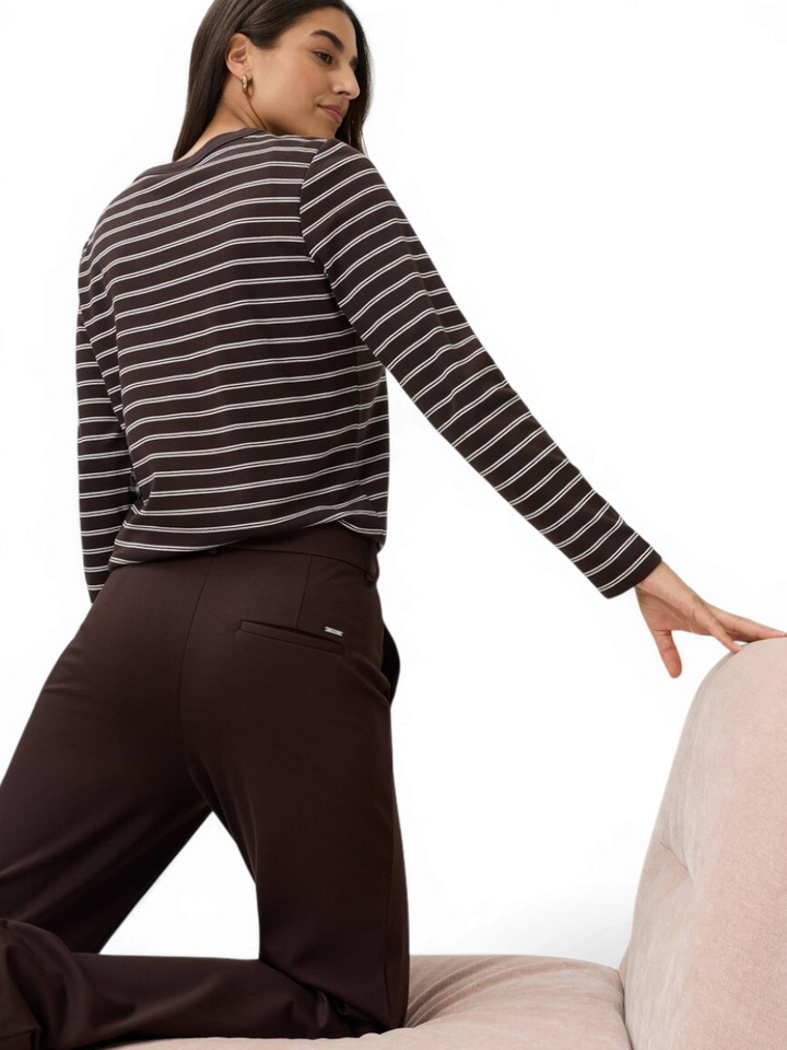 Bruine geklede broek Style Brax 