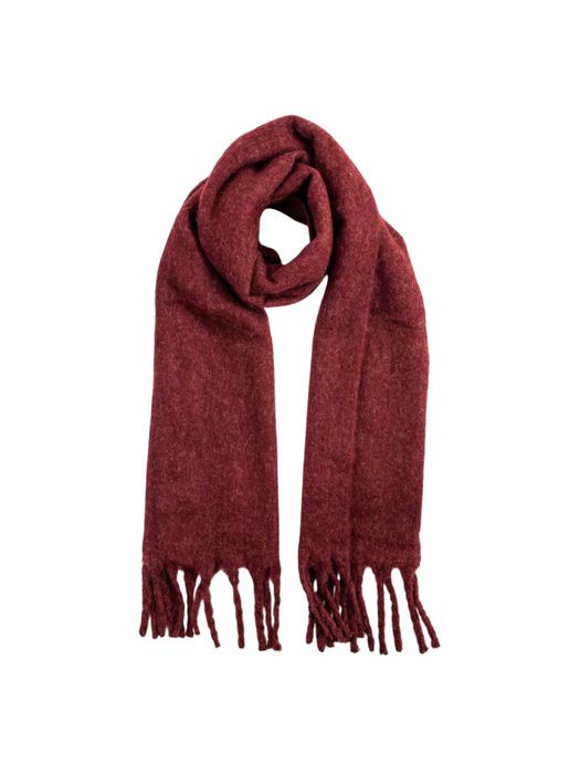 Cherry rode sjaal met franjes American Vintage