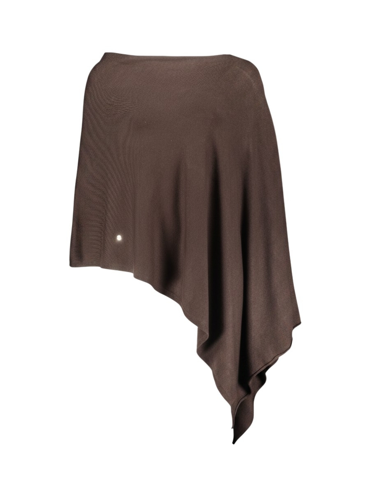 Donkerbruine poncho Sty