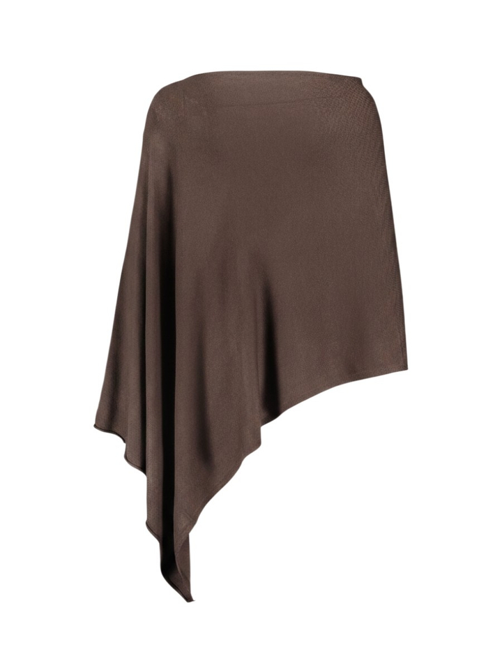 Donkerbruine poncho Sty