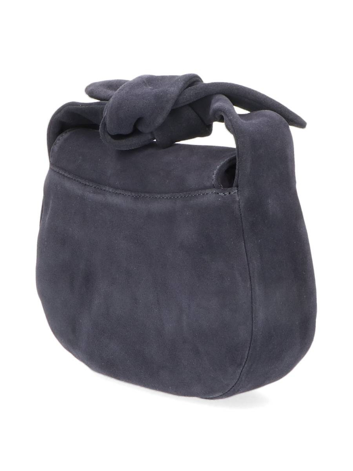 Navy suede handtas Coco Croissant O My Bag 