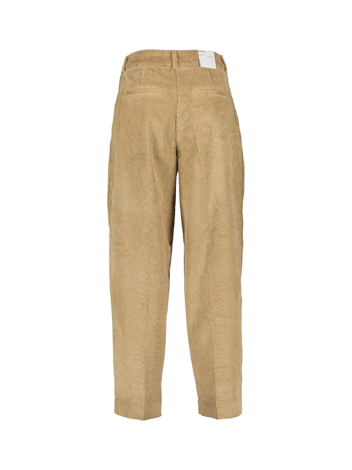 Beige barrel broek in ribflueel Selected Women