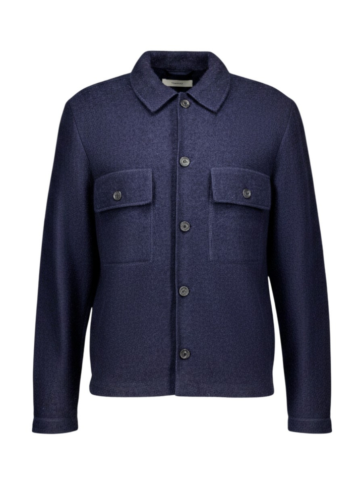 Donkerblauwe wollen cardigan Nealy Selected