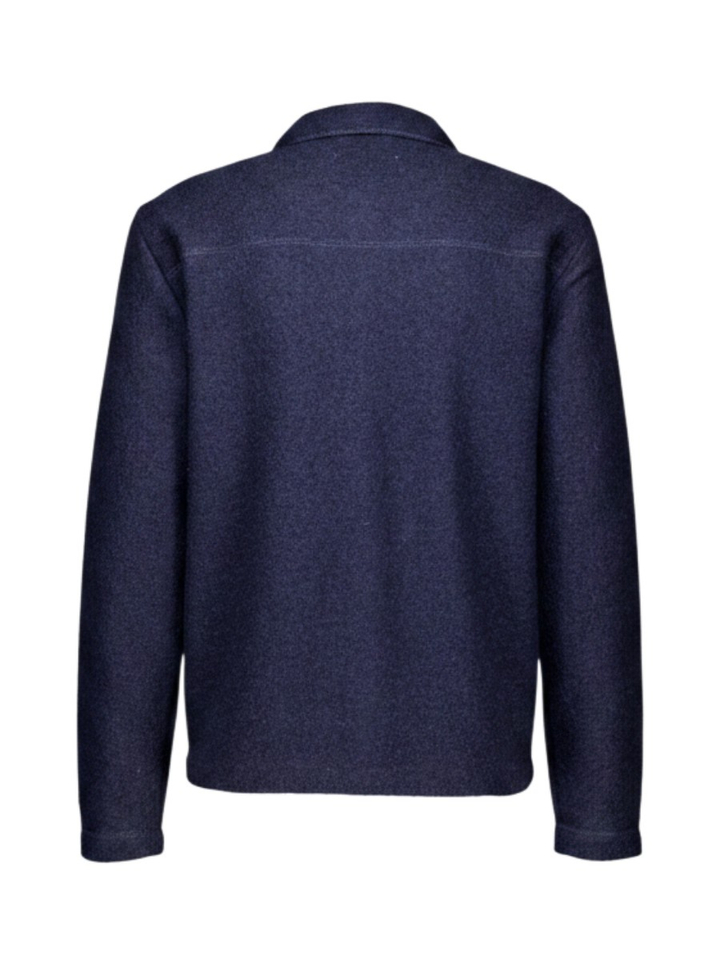 Donkerblauwe wollen cardigan Nealy Selected